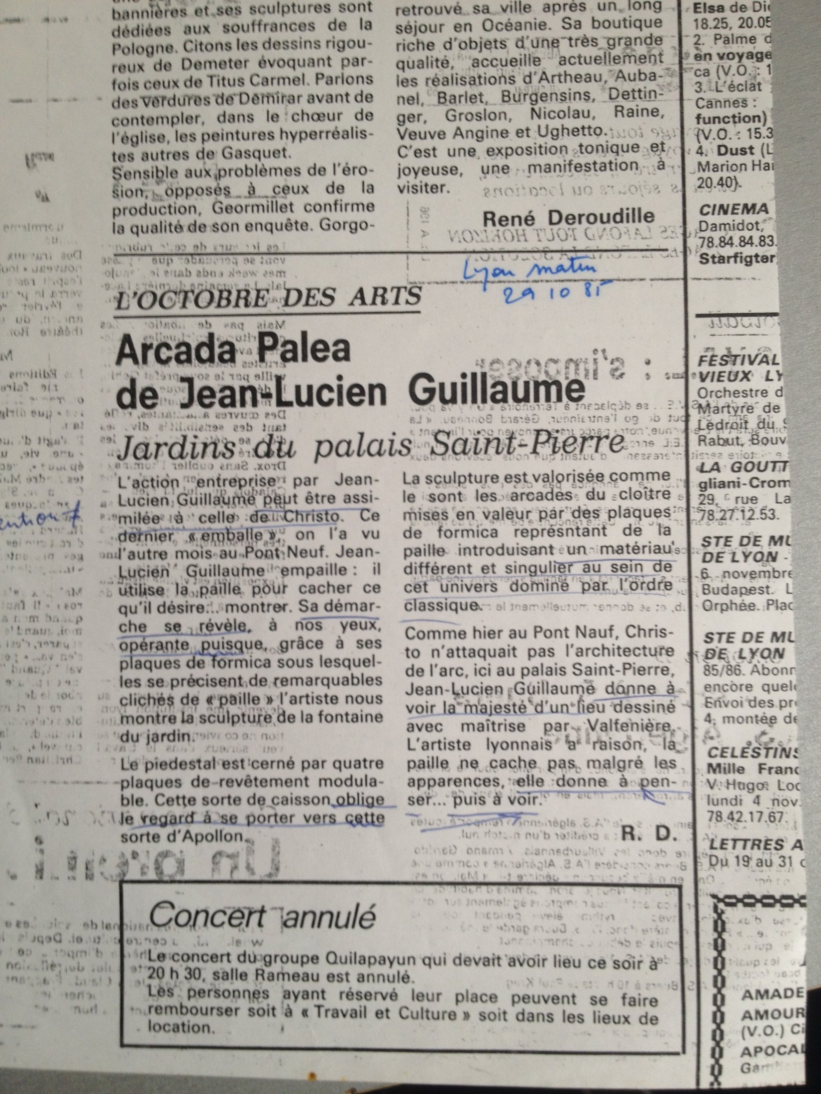ARCADA PALEA par René Déroudille
